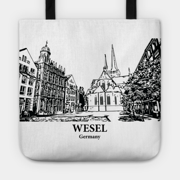 Wesel - Germany Tote by Lakeric