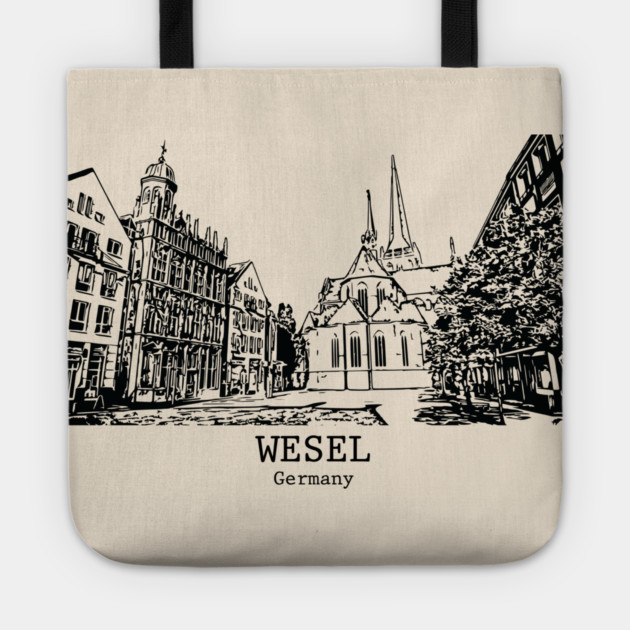 Wesel - Germany Tote by Lakeric