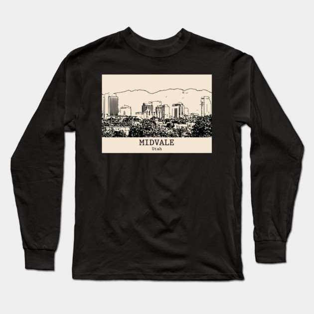 Midvale - Utah Long Sleeve T-Shirt by Lakeric