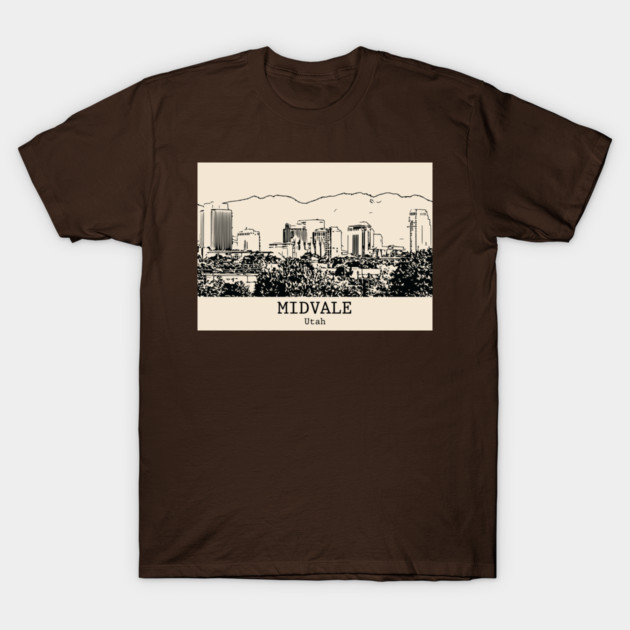 Midvale - Utah T-Shirt by Lakeric