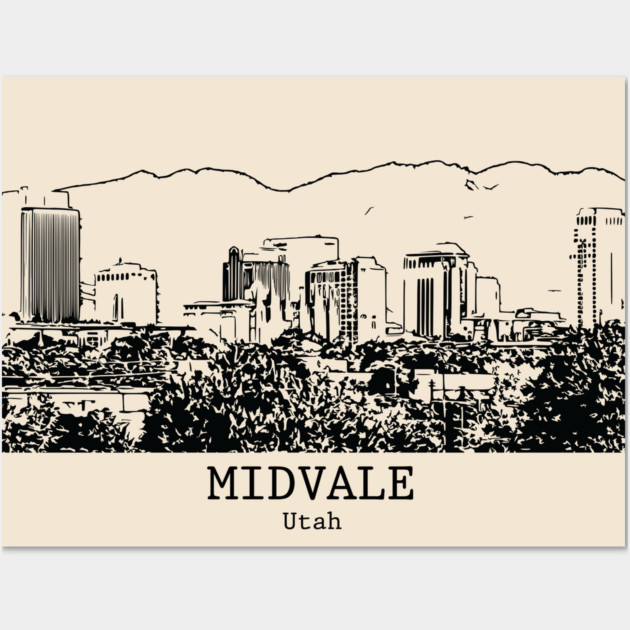 Midvale - Utah Wall Art by Lakeric