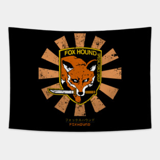 Foxhound Retro Japanese Metal Gear Solid Tapestry