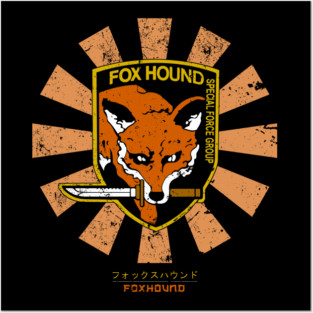 Foxhound Retro Japanese Metal Gear Solid Posters and Art