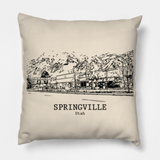 Springville - Utah Pillow