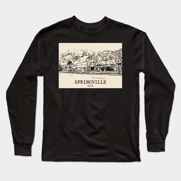 Springville - Utah Long Sleeve T-Shirt by Lakeric