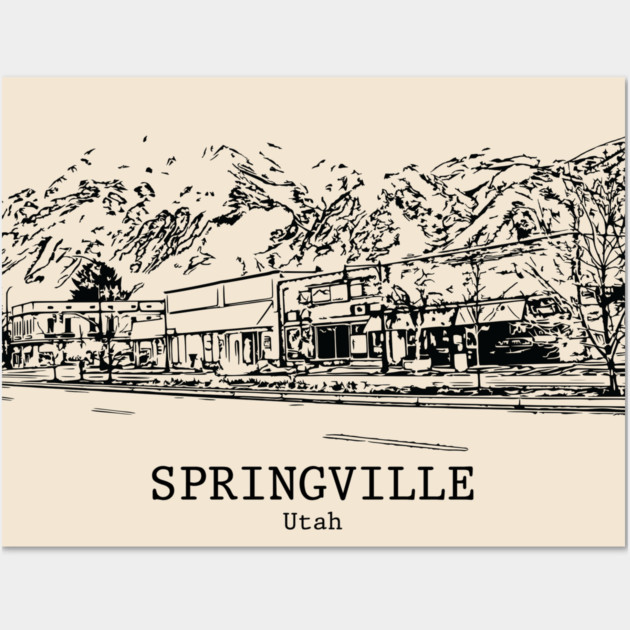 Springville - Utah Wall Art by Lakeric