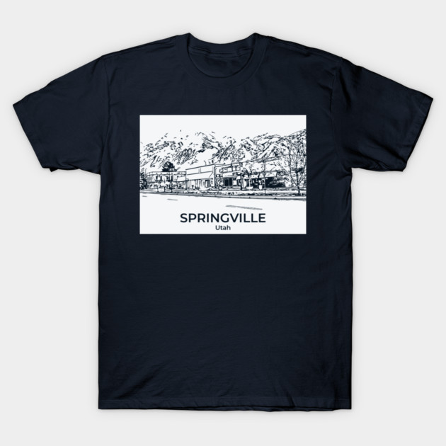 Springville - Utah T-Shirt by Lakeric
