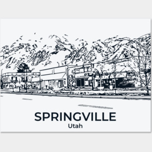 Springville - Utah Posters and Art