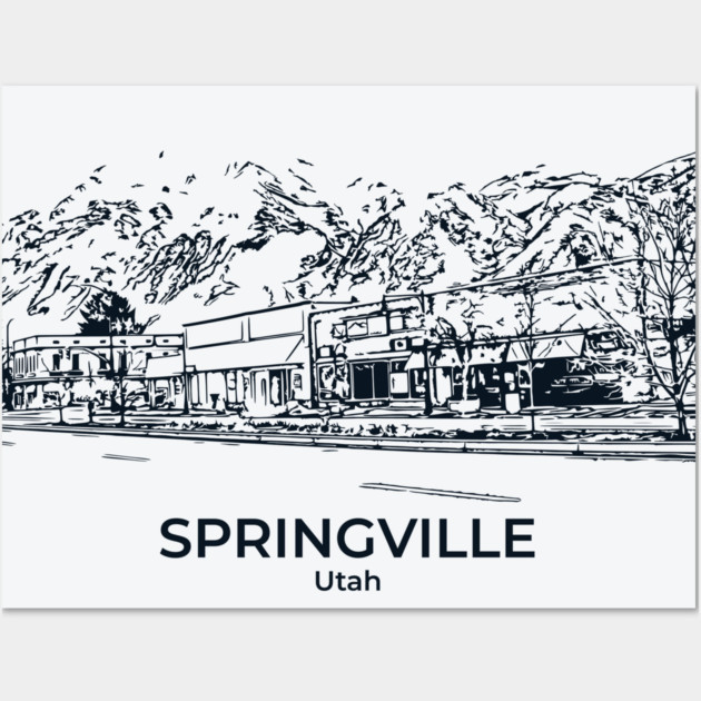 Springville - Utah Wall Art by Lakeric