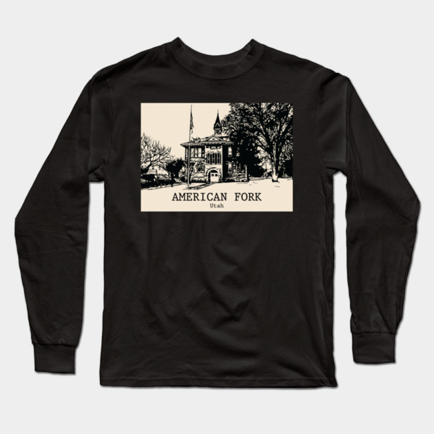 American Fork - Utah Long Sleeve T-Shirt by Lakeric