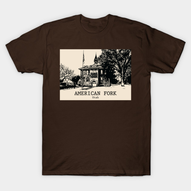 American Fork - Utah T-Shirt by Lakeric