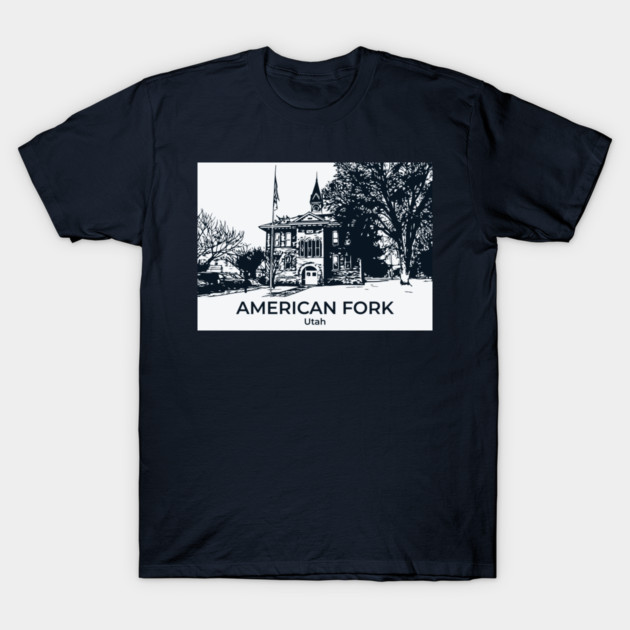 American Fork - Utah T-Shirt by Lakeric