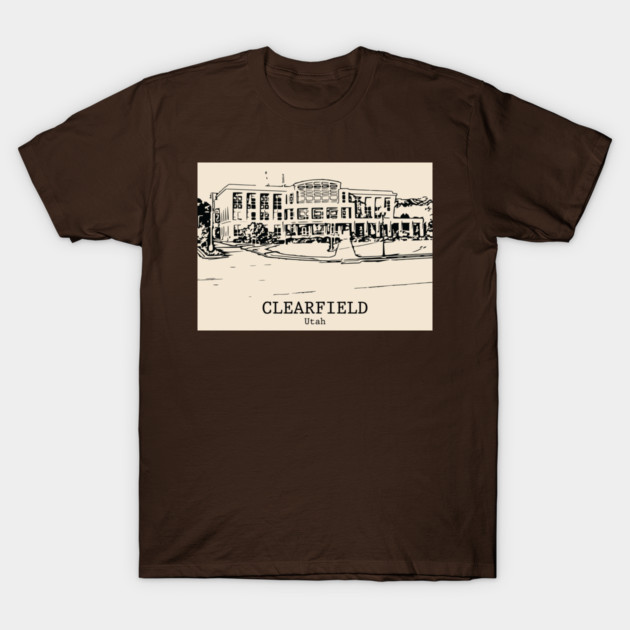 Clearfield - Utah T-Shirt by Lakeric