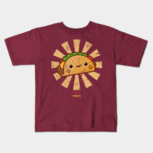 Happy Taco Retro Japanese Kids T-Shirt