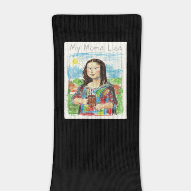 My Moma Lisa with Coffee Mug – Funny Mom Parody of Mona Lisa by  Shift Happens: Gear for the Ones Who Keep It Moving