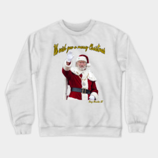 King Charles III Christmas Greeting Image Streetwear Crewneck Sweatshirt