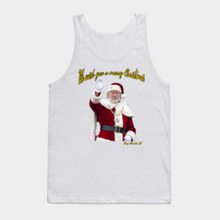 King Charles III Christmas Greeting Image Streetwear Tank Top