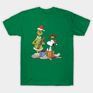 Snoopy, Woodstock and Grinch T-Shirt