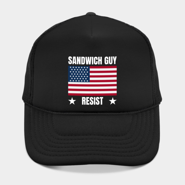 Sandwich Guy Resist American Flag by Creatifly Graphic Tees