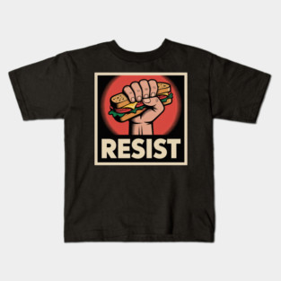 Sandwich Guy Resist – Funny Food Protest Meme Kids T-Shirt