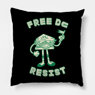 Free DC Resist Sandwich Guy Pillow