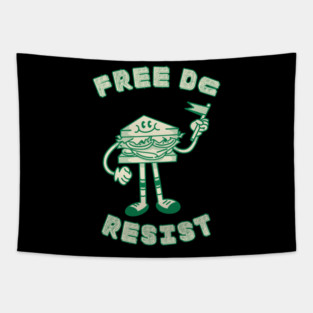 Free DC Resist Sandwich Guy Tapestry