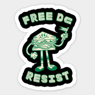 Free DC Resist Sandwich Guy Magnet