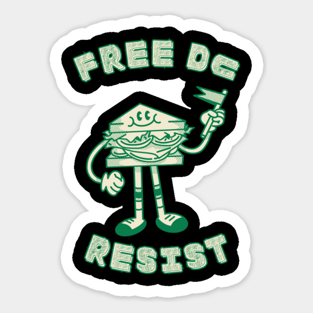 Free DC Resist Sandwich Guy Magnet by Creatifly Graphic Tees