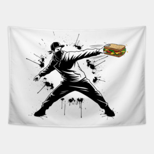 Rebel Sandwich Guy Thrower Tapestry