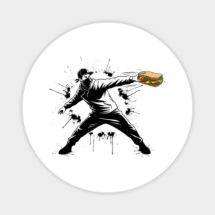 Rebel Sandwich Guy Thrower Magnet