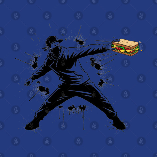 Rebel Sandwich Guy Thrower by Creatifly Graphic Tees