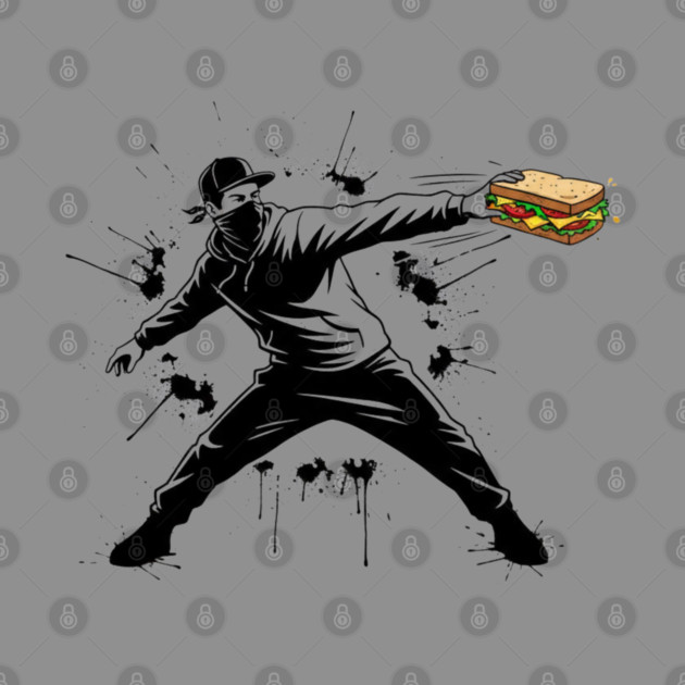 Rebel Sandwich Guy Thrower by Creatifly Graphic Tees