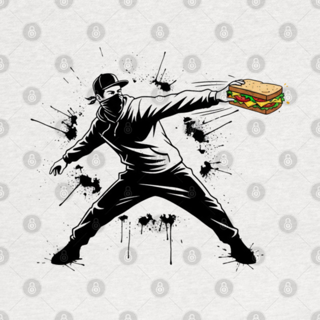 Rebel Sandwich Guy Thrower by Creatifly Graphic Tees