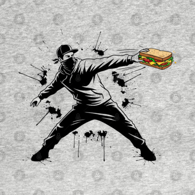 Rebel Sandwich Guy Thrower by Creatifly Graphic Tees