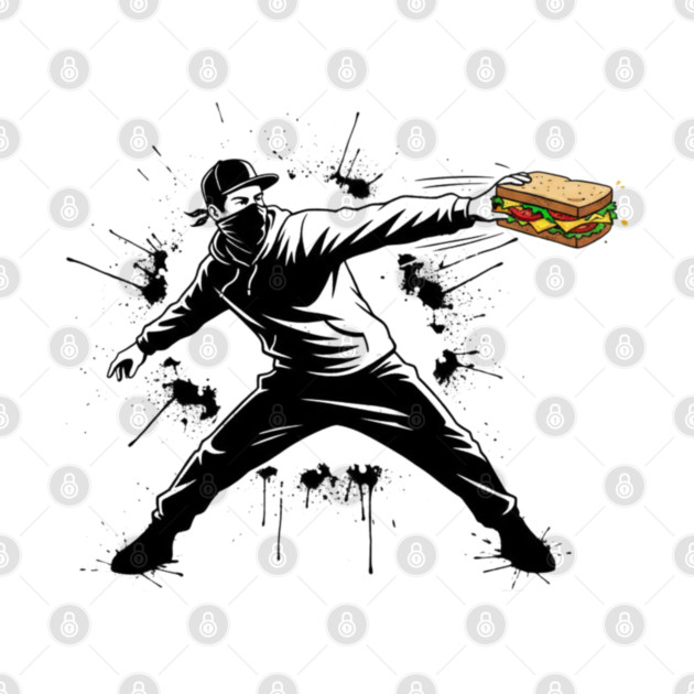 Rebel Sandwich Guy Thrower by Creatifly Graphic Tees