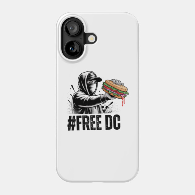 Street Rebel with Sandwich – Urban Graffiti Style FREE DC Phone Case by Creatifly Graphic Tees