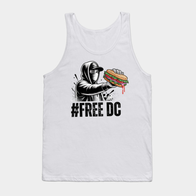 Street Rebel with Sandwich – Urban Graffiti Style FREE DC Tank Top by Creatifly Graphic Tees