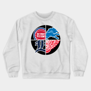 Detroit Sports Quad Crewneck Sweatshirt
