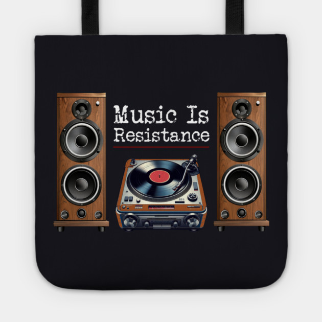 Music Is Resistance Tote by Charles's Store 8