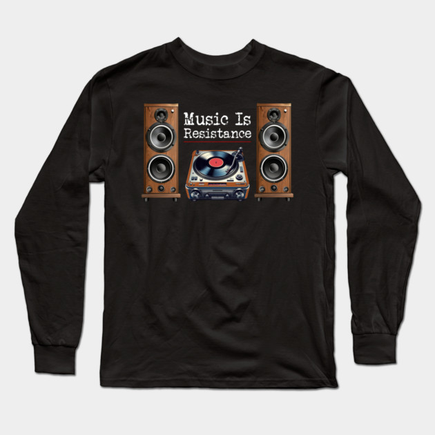 Music Is Resistance Long Sleeve T-Shirt by Charles's Store 8