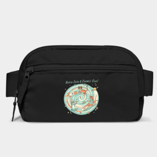 Retro Cats & Cosmic Cool – Vintage Space Cats in Atomic Style for Retro Lovers Bag