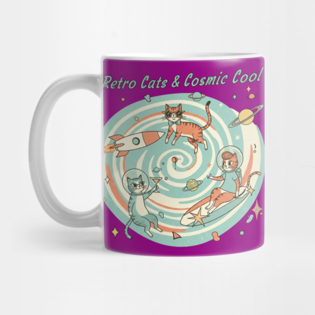 Retro Cats & Cosmic Cool – Vintage Space Cats in Atomic Style for Retro Lovers by Vintage Retro Prints by RDR Design