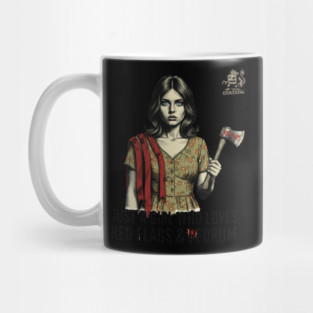 Just A Girl Who Loves Red Flags & Redrum Mug