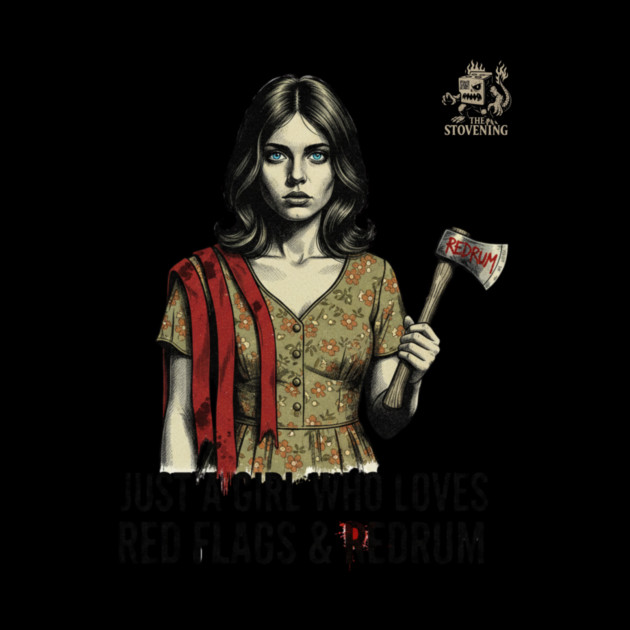 Just A Girl Who Loves Red Flags & Redrum by Randy 's Store