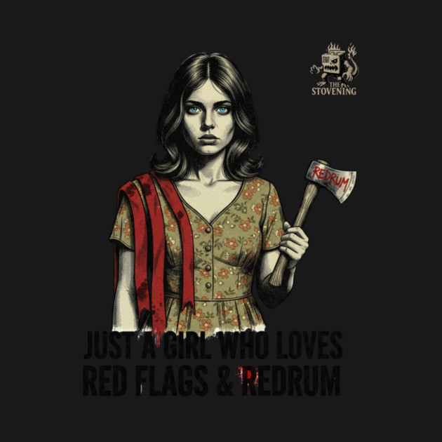 Just A Girl Who Loves Red Flags & Redrum by Randy 's Store
