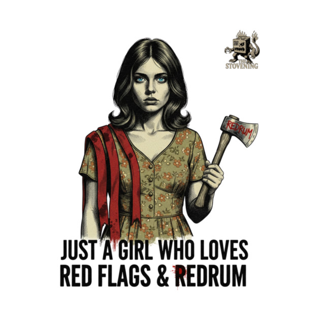 Just A Girl Who Loves Red Flags & Redrum by Randy 's Store
