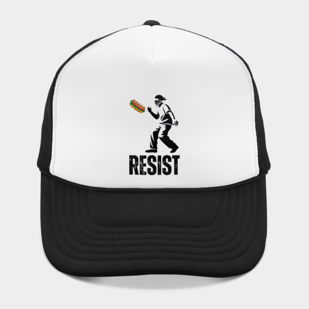 Sandwich Thrower Resist – Street Art Style Protest Parody by Creatifly Graphic Tees