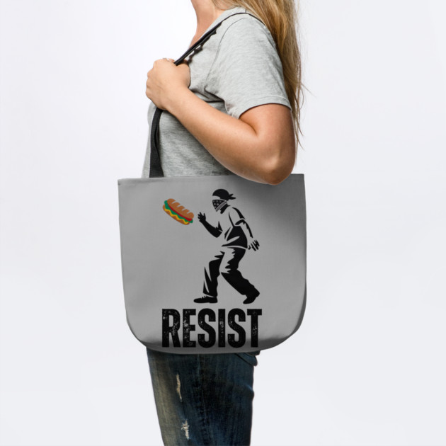 Sandwich Thrower Resist – Street Art Style Protest Parody by Creatifly Graphic Tees