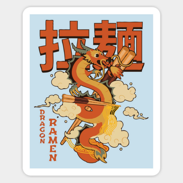 Dragon and Ramen Magnet by Megadorim