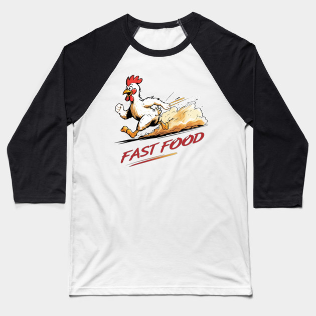 Fast Food Baseball T-Shirt by faithfamilyhomedesigns